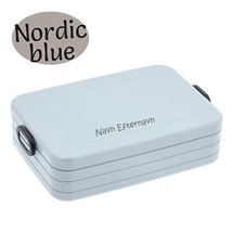 Mepal TAB LARGE madkasse MED NAVN - Nordic blue